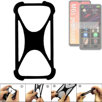Schutzring für Bea-fon M6s plus premium Silikoncase Softcase Bumper Schutz Hül