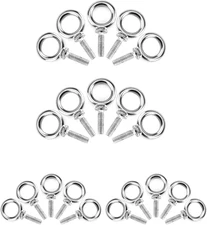 Eye Bolt, 20 Pack 3/8"-16 X 1 Marine Grade Stainless Steel Lifting Ring Threaded