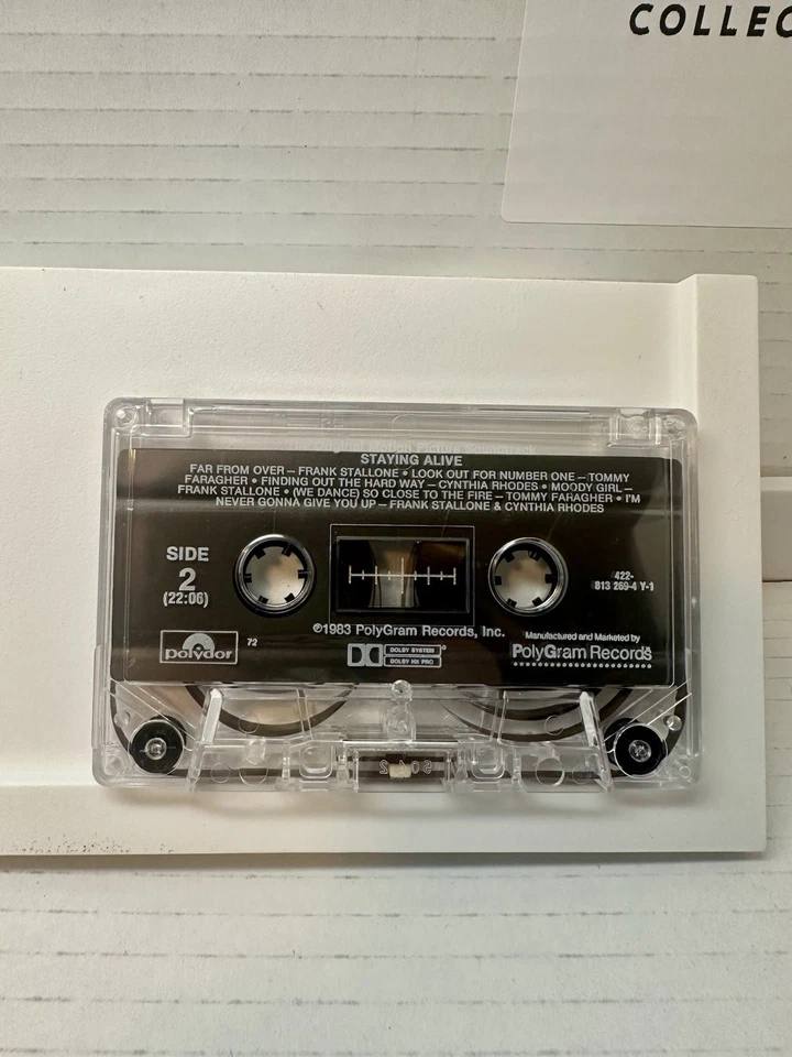 STAYING ALIVE Cassette Tape Movie Original Motion Picture Soundtrack BEE GEES - Image 3 of 4