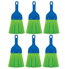 Whisk Broom Hand Brush 6 Pk - Whisks Away Debris Compact for Indoor/Outdoor