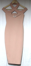 NWT Women’s Nookie Dress Hollywood Cut-out Scuba Crepe Midi Blush Size Small