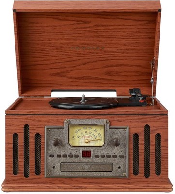 Crosley CR704B-PA Musician Turntable 3-Speed Radio CD Cassette Bluetooth
