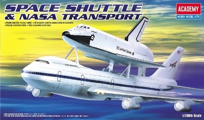NASA Space Shuttle & 747 Träger 1:288 Plastikmodellbausatz ACADEMY