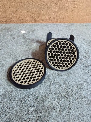 3d Printed Round Honeycomb Coasters. Set of 4 with Coaster Holder.