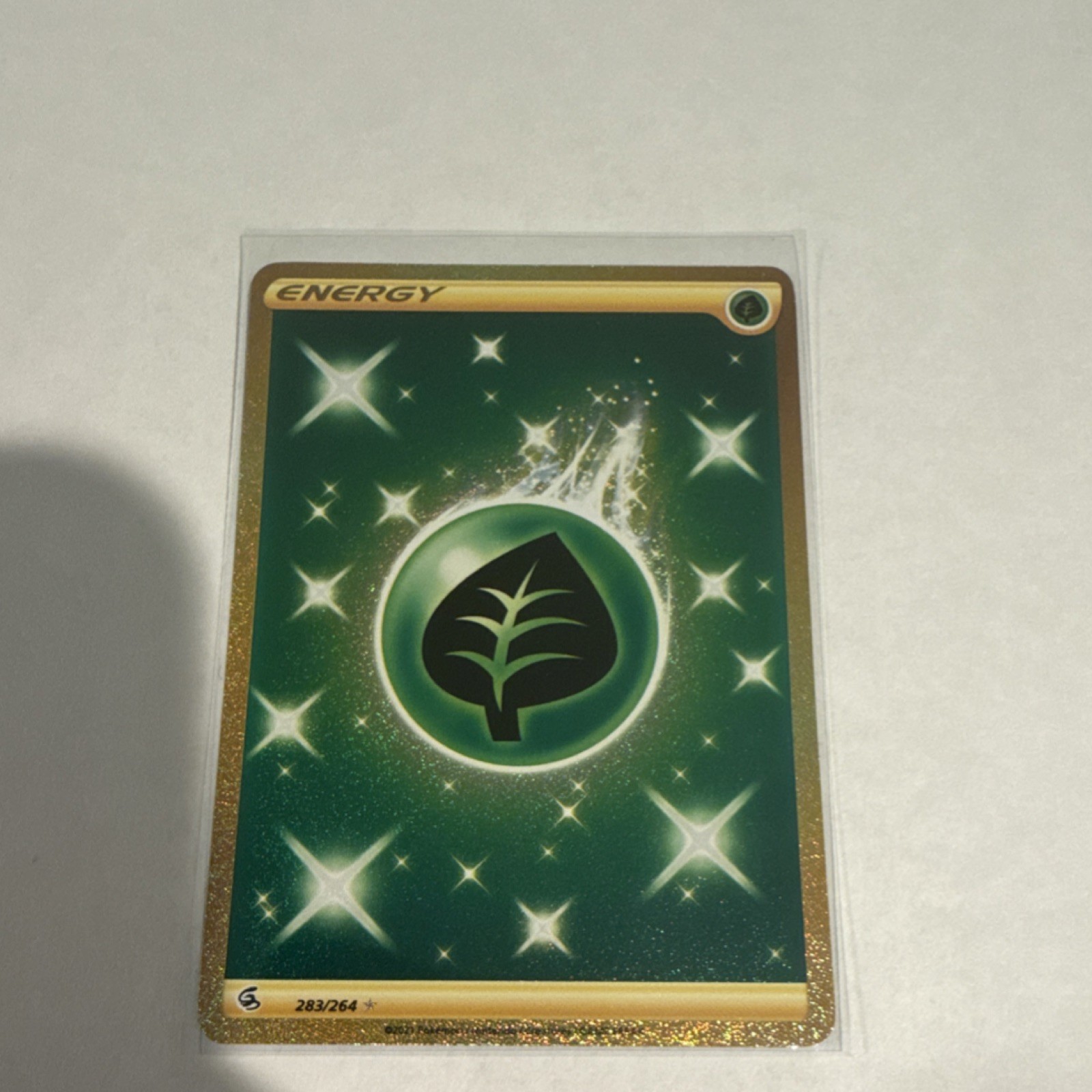 Pokémon Grass Energy Secret Rare Holo 283/264 Fusion Strike English Card