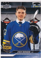 23/24 UD EXTENDED ZACH BENSON DRAFT RC ROOKIE #739