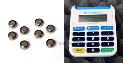Set of 8 New Replacement Batteries for Barclays Bank PINsentry Card Reader LR44