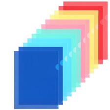 12 Pack Clear Document Folders, Plastic Transparent Folders Copy Safe Project Po