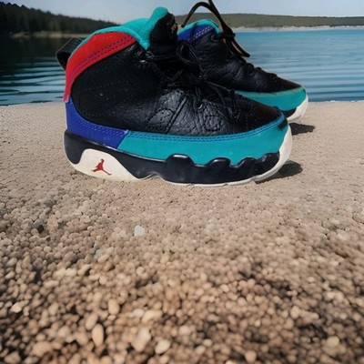 Air Jordan 9 Retro TD Toddler Size 7C ''Dream It Do It'' Sneakers 401812 065