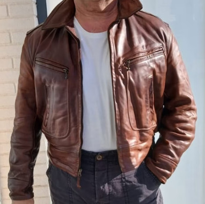 Aeroleather Windward Jacke - Vintage Horsehide Cognac - (US 46) EU 54