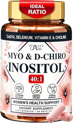 Myo-inositol & D-chiro Inositol Supplement for Women - Ideal 40:1 Ratio Complex