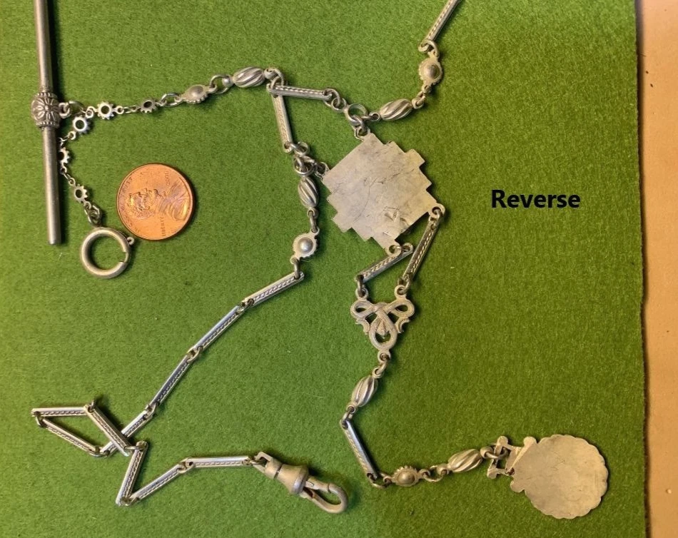 Elegant Antique Egyptian Revival Pocket Watch chain - Image 4 of 4