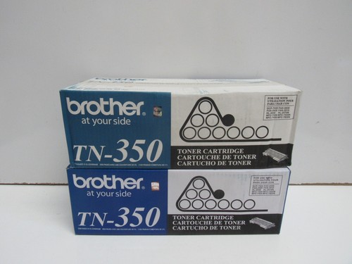 LOT OF 2! GENUINE BROTHER TN-350 (DCP-7020) TONER CARTRIDGE