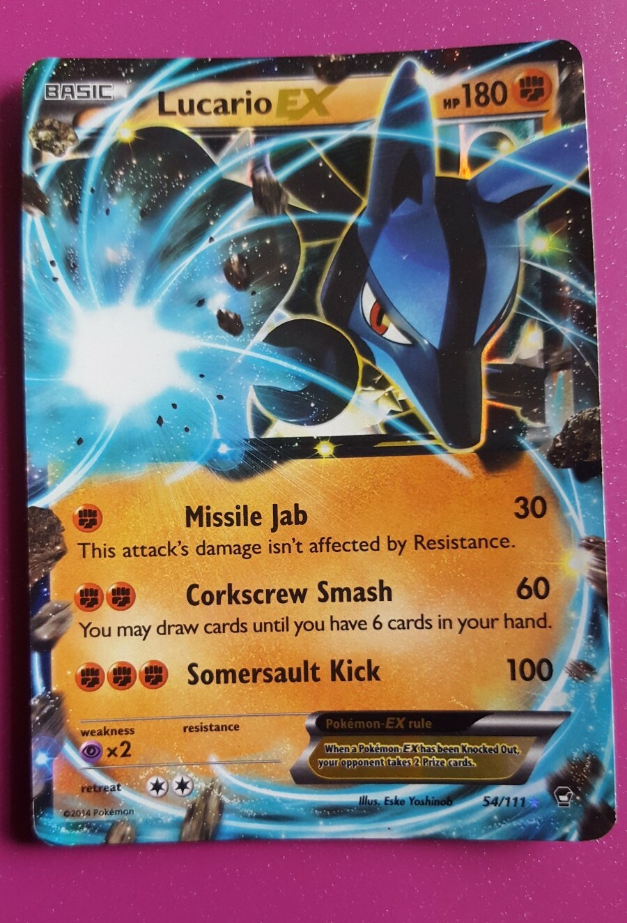 Lucario EX 54/111 Furious Fists Pokemon Card 2014 | eBay