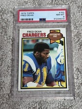 1979 TOPPS FOOTBALL CARD PSA 8 HOF FRED DEAN SAN DIEGO CHARGERS