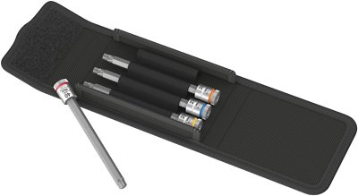 Wera 003375 8767 A HF 1/4'' Antrieb Zyklop 4-teilig lang Torx Bit Steckschlüsselsatz T25-T40