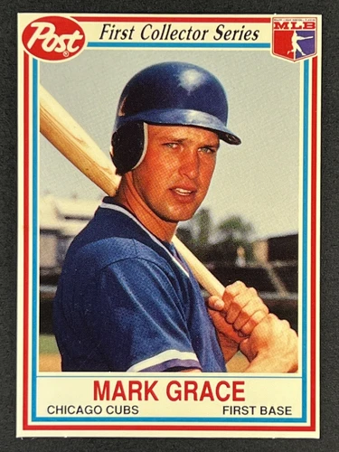 Mark Grace #19 1990 Post Cereal First Collector Series Chicago Cubs