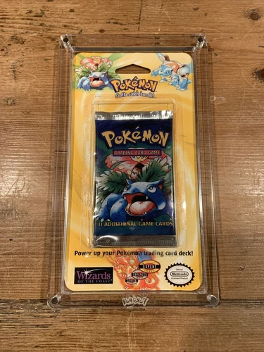Pokemon Base Set Booster Blister Pack Factory Sealed - Venusaur