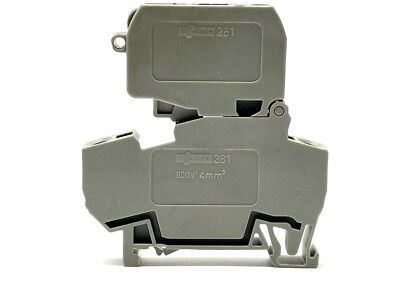 Wago 281-611 Two-Conductor Fuse Terminal Block w/ Pivoting Fuse