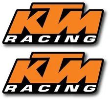 2X KTM DECAL STICKER 3M US MADE WHEEL MOTO HELMET VEHICLE WINDOW CAR RACING GP