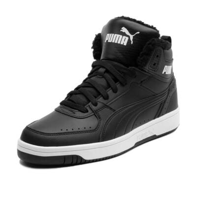 Puma Rebound JOY Fur Herren Schwarz Stiefel Isolierte Schuhe 375576 01