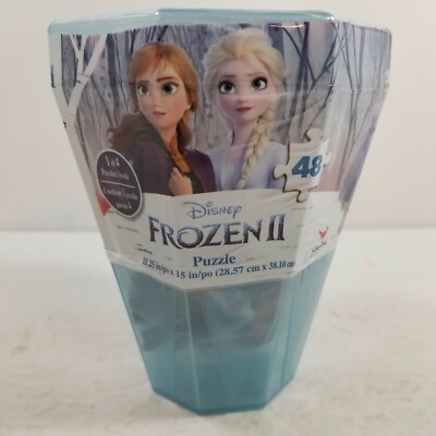 Disney Frozen 2 - 48 pc Surprise Puzzle W/ 6" Gem Storage Case - SEALED ...