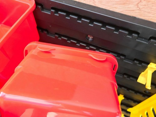 Contenitori in plastica da 44 pezzi con backboard per organizzatore di strumenti di montaggio a parete - Foto 6 di 12