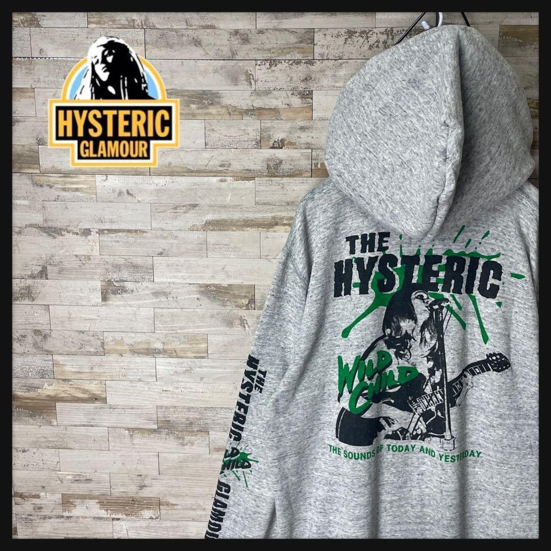 ✩美品✩HYSTERIC GLAMOUR パーカー(FREE SIZE) Hysteric Glamour His Girl Big Logo Hoodie Size M Made in
