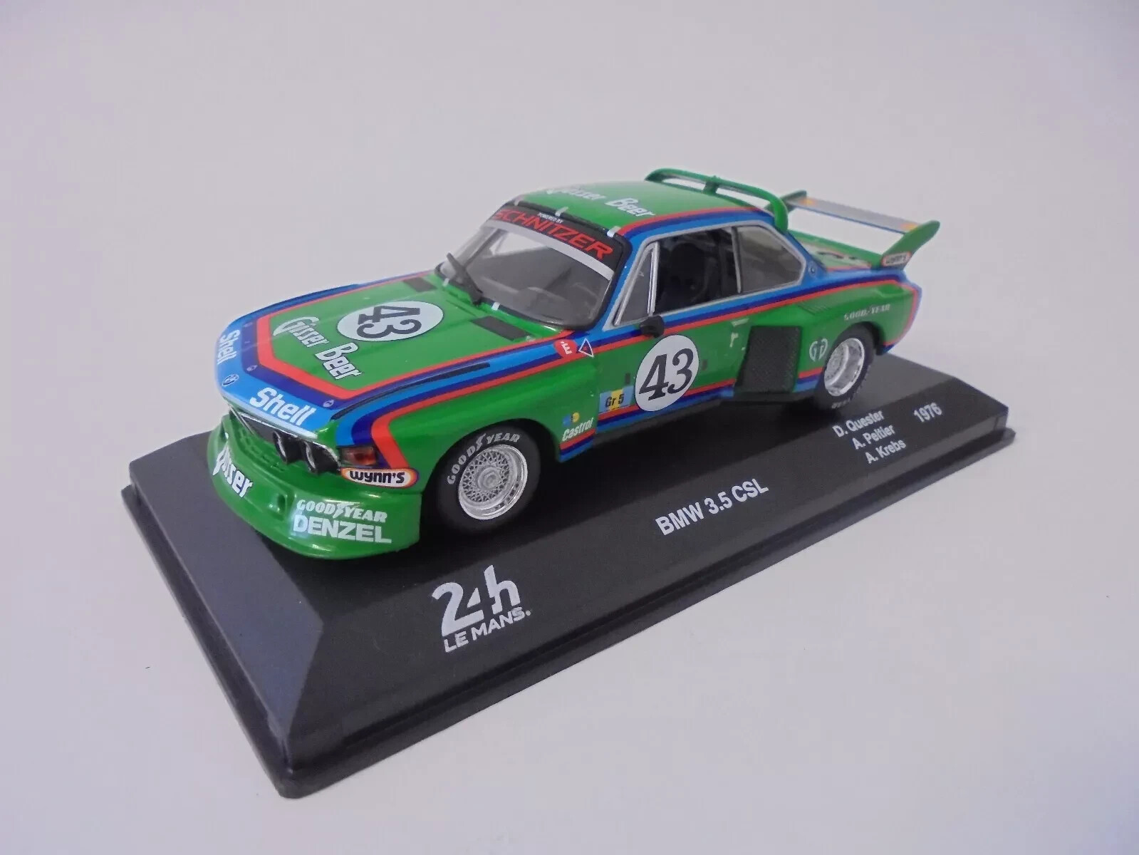 BMW 3.5 CSL N°43 miniature historique du Mans 1976 finition premium