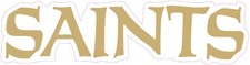 New Orleans Saints Football Vinyl Decal Sticker Car Truck Bumper Tumbler Mug