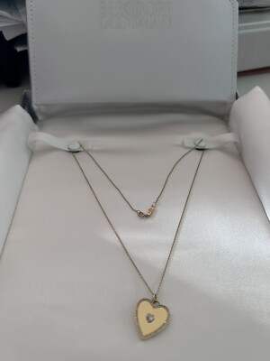 Jennifer Meyer Heart Necklace Gold Diamond