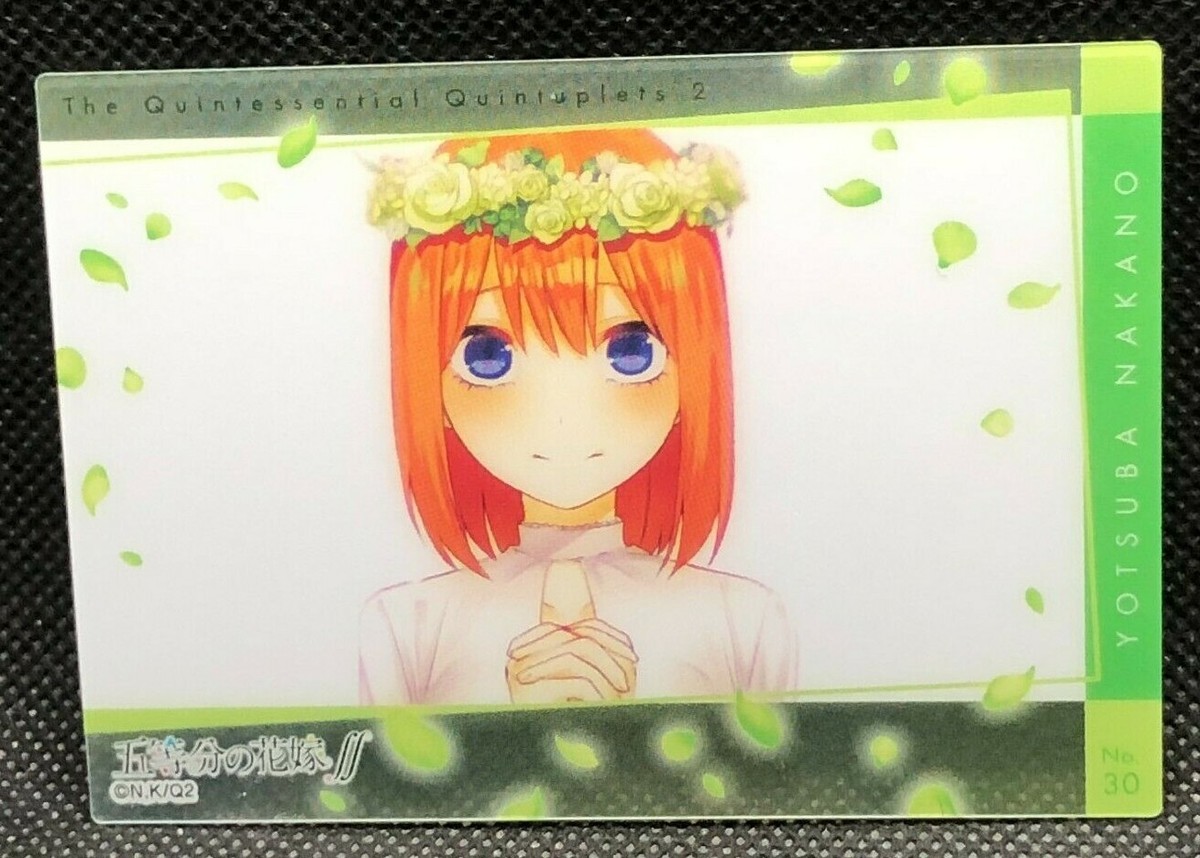Yotsuba Nakano The Quintessential Quintuplets No.30 Clear Card