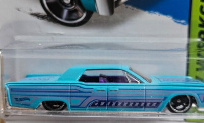 2014 Hot Wheels 208/250 '64 Lincoln Continental BLUE