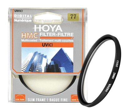 HOYA 77mm UV (C) Multi-Coated UV Digital NEW HMC Slim Frame Filter A-UVC HOYA
