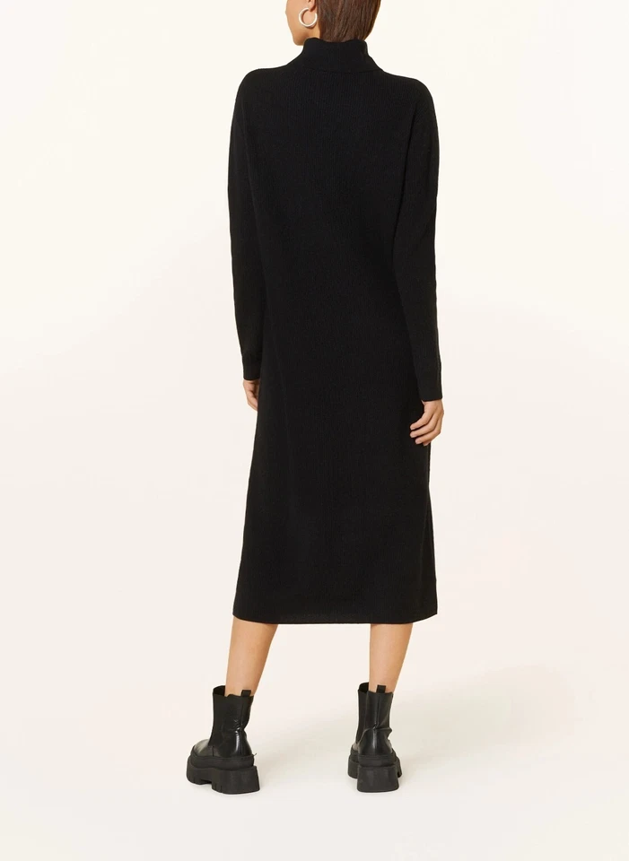 NEW TOMMY HILFIGER Wool Cashmere Turtle Neck Dress Black Size M $200 - Image 2 of 4