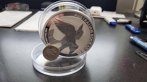 2014 Australia 10oz Silver Kookaburra NGC MS70 Early Releases - Picture 5 of 9