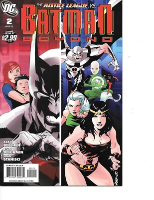  Batman Beyond #2 vs The Justice League VF+/NM DC The New 52 2011