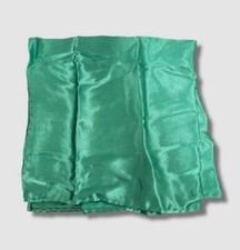  38 Countess Mara Men's Green Solid Satin Pocket Square