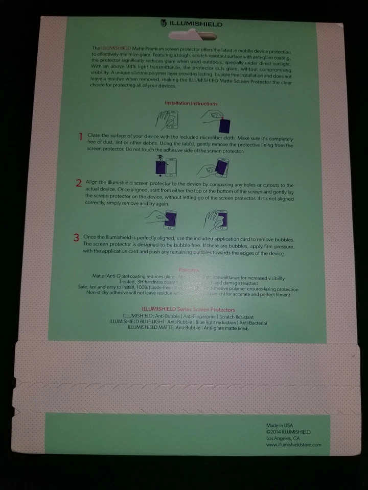 iLLumiShield Matte Screen Protector Anti-Glare ASUS MeMo Pad FHD 10 (2 Pack) - Image 2 of 2