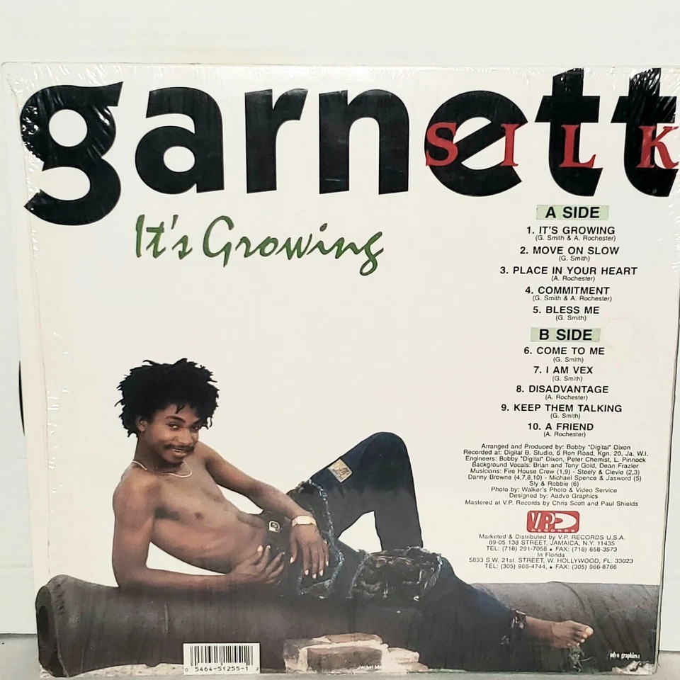 GARNETT SILK It's Growing LP VG+ 1992 VPRL1255 Vinyl Roots Reggae Plays Well - Image 2 of 3