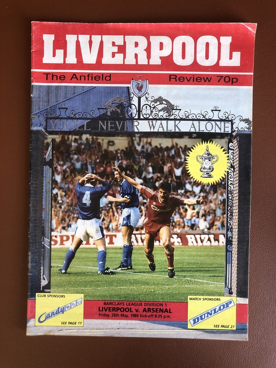 Liverpool v Arsenal 1989 0-2 Match Day Programme UK