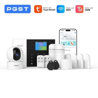 PGST KIT ANTIFURTO ALLARME CASA GMS WIRELESS SENZA FILI COMPATIBILE ALEXA E GOOGLE