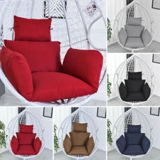 Hanging Egg Chair Cushion Swing Removable Thickened Basket Seat with Headrest