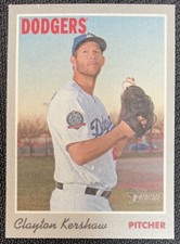 2019 Topps Heritage 1970 Cloth Canvas Stickers Clayton Kershaw #3 - Dodgers (T)