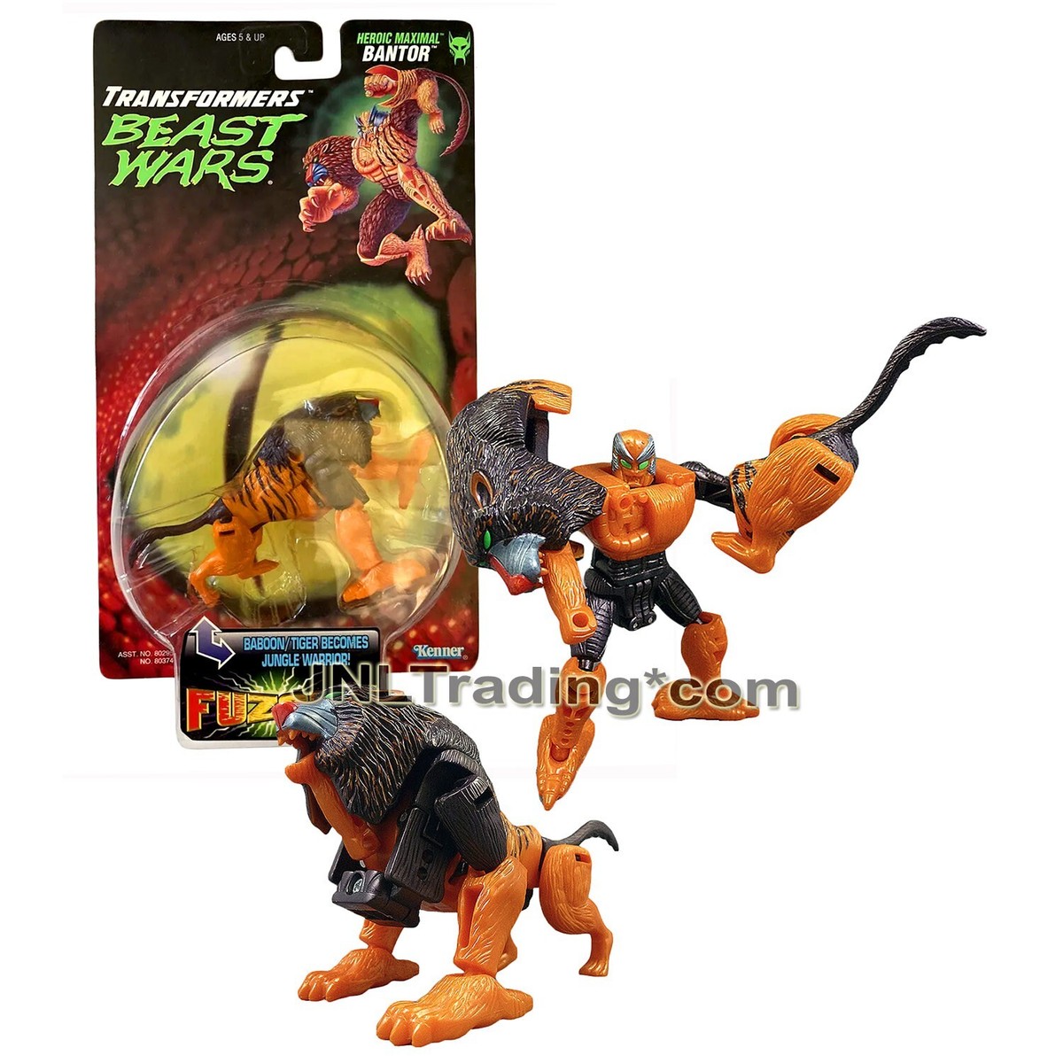 Year 1998 Transformers Beast Wars Fuzors Basic 5 Inch Figure
