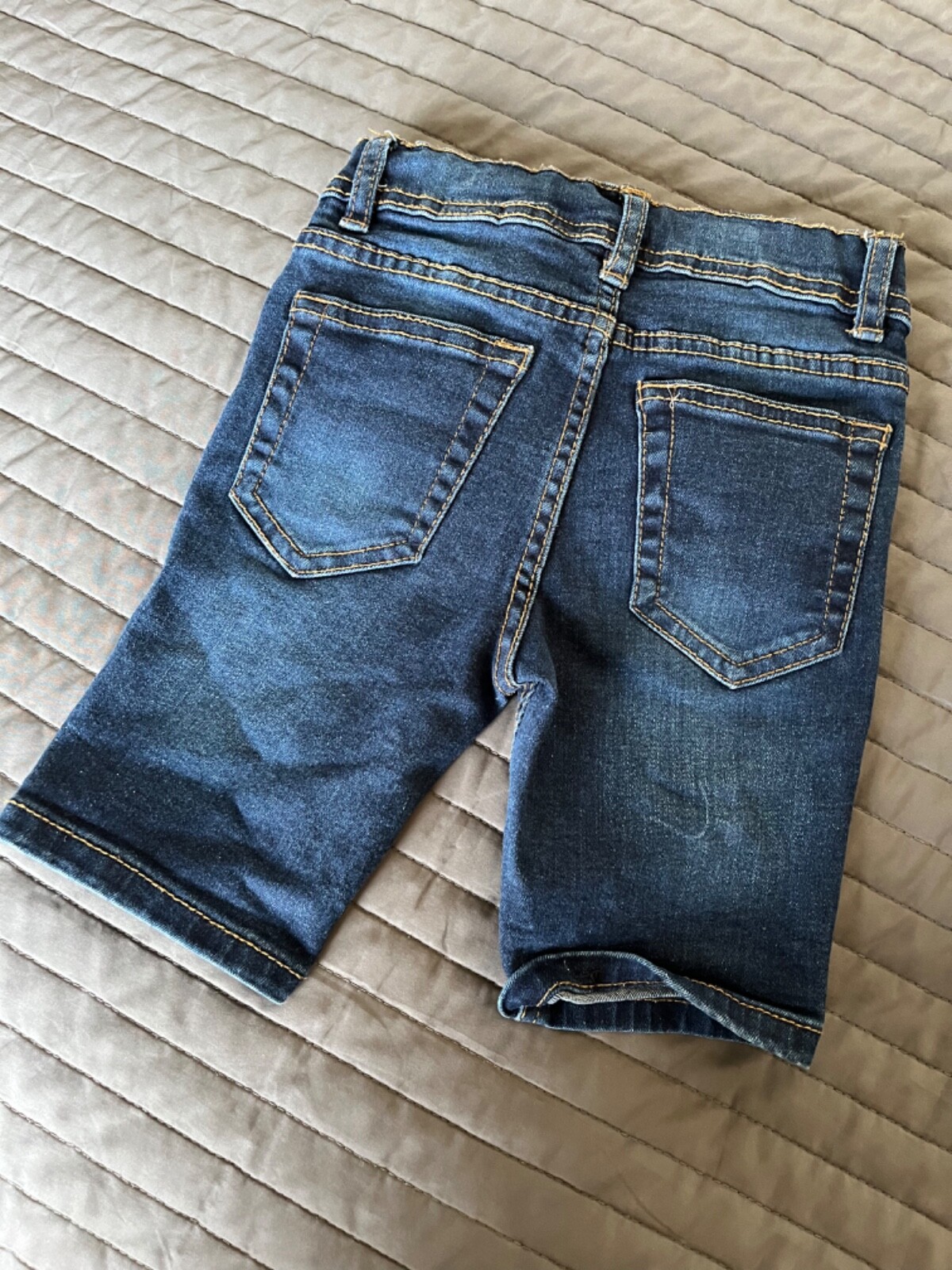 Brand New Baby Boy dark blue denim Jeans shorts skinny 23 yrs eBay