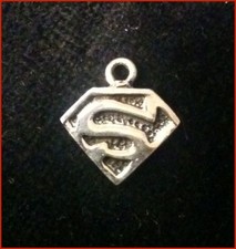 Sterling Silver Superman Pendant - Small