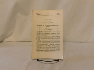 Antique 1902 Government Report Andrew J. Fogg Co. B 3rd New Hampshire Vol.