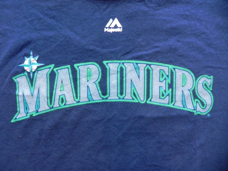 Camisa Seattle Mariners Adulto Grande Robinson Cano #22 MLB Majestuosa Ropa Deportiva Hombres Foto 2 de 4
