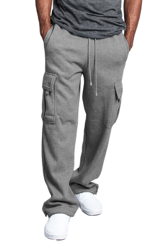Renegade Sportswear Men’s Solid Color Cargo Pocket Pants - Picture 17 of 27
